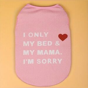 Dog/cat summer vest cute stylish in pink size Large for small puppies